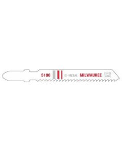 Milwaukee 5-Pack of 3 in. with 14 TPI T-Shank Bi-Metal Jig Saw Blade