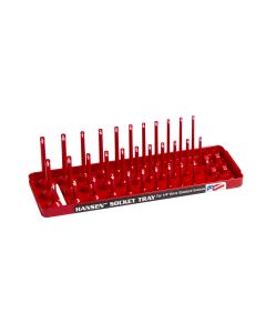 Hansen Global 1/4 in. Drive Fractional 3-Row Socket Tray