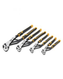 4 Pc. Pitbull Auto-Bite Tongue & Groove Dual Material Pliers with K9 Jaws
