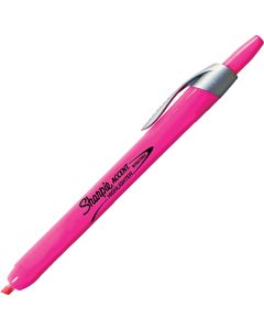 Sharpie Accent Pen-Style Retractable Highlighter, Pink
