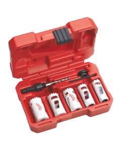 7-Piece Compact Automotive Hole Dozer Hole Saw Kit