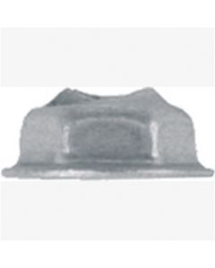 Thread Cutting Nuts 1/2" Flange Zinc Finish, Screw size: 3/16" stud, 3/8" hex, Quantity: 100
