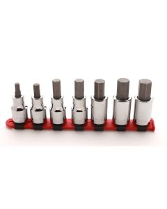 3/8"Dr Hex Bit Skt Set 7Pc