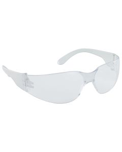 100-pk of NSX Clear Temple High-Impact Poly Clear Lens Safe Glasses