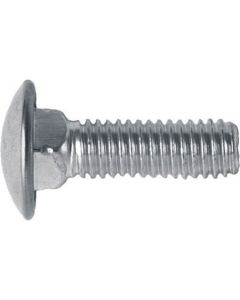 Stainless Steel Bumper Bolt, Round Head, Size: 5/16"-18 x 1", Head: 3/4", Qty: 100