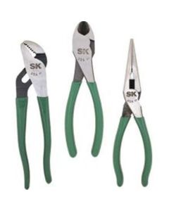 Pliers Set, 3 Piece, with 7" Needle Nose, 9" Linesman and 8" HD Diagonal Cutters, in Pouch