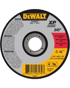 DeWalt 6 in. x .045 in. x 7/8 in. XP Ceramic Type-1 Metal Cutting Wheel