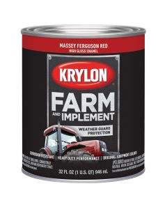 Krylon Farm/Implement; Massey Ferguson Red; 32 oz. Quart