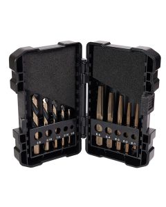 KnKut 10 Piece Left Hand Screw Machine Drill & Square Extractor Set