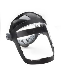 QUAD 500 Premium Multi-Purpose Face Shield - Clear Window - Anti-Fog Coating - 370 Speed Dial Ratcheting Headgear