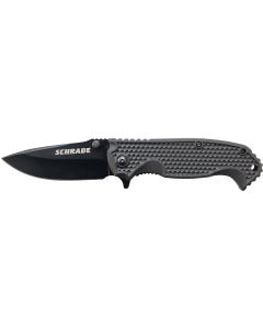 Schrade Liner Lock Folding Knife Drop Point Blade ABS & TPR Handle