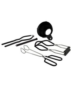 Canning Kit, 5 Piece, with Funnel, Jar and Lid Lifter, Jar Wrench, Tongs, Magnetic Lid Lifter