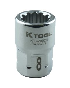 8mm x 1/4 in. Drive Spline Socket (EA)
