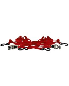 2pc 1"x15' Ratcheting Tie Down