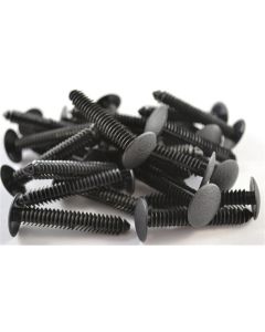 Black Nylon Mud Flap Retainer Head Diameter 11/16" (25/Bag)