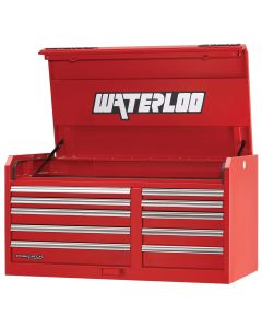 46" Professional HD Series 10-Drawer Chest in Red Finish
