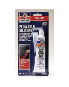 Flowable Silicone Windshield and Glass Sealer, 1.5 Fluid Ounce Tube Carded, Case of 12 Tubes