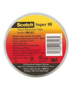 SCOTCH PREMIUM VINYL ELEC TAPE 88 GREY 10 ROLLS