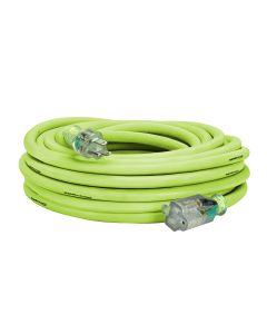 Flexzilla Pro Extension Cord, 12/3 AWG SJTW, 100', Outdoor, Lighted Plug