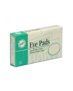 HART Sterile Oval Eye Pads w/ Adhesive Strips (4/Box)