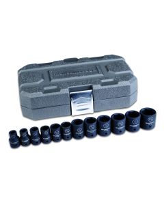 12 Pc. 1/2" Drive 6 Point SAE Impact Socket Set