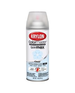 Krylon Interior Exterior Clear Top Coat; Crystal Clear Acrylic Flat; 11 oz. Aerosol