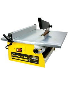 Bench Top Tile Saw, with 7" Diamond Blade, 3/4 HP, Cuts Through Tiles 12" Wide and 1" Thick