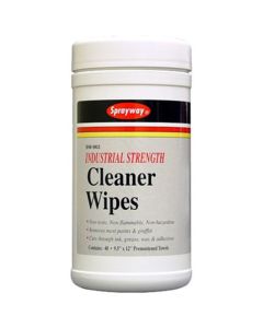 Industrial Strength Cleaner Pre-moistened Wipes 9.5" x 12"  in Tub (40 wipes)