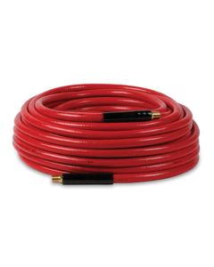 Workforce Air Hose, 3/8" x 100', 1/4" Fittings, Red, PVC