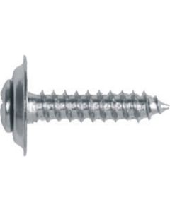 Phillips Oval Head Trim Screw, Size: 8 x 1", Head Size: #6, Finish: Chrome, Qty: 100