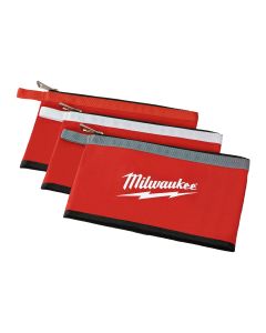 Milwaukee 3-Pack Heavy Duty Canvas Zippered Pouches