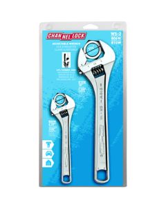 2 PC ADJ WRENCH (6" 10IN)