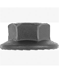Metric Hex Flange Nut Blk 16mm