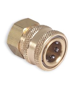 3/8 Qc 3/8" F x 3/8" Socket Brass