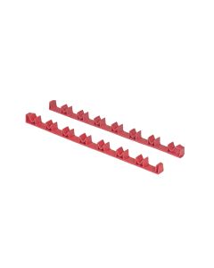 14 Tool No-Slip Low Profile Screwdriver Rails, Red