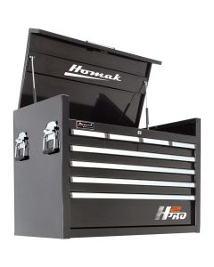 Homak Mfg. H2PRO Series 36 in. 8-Drawer Top Chest, Black