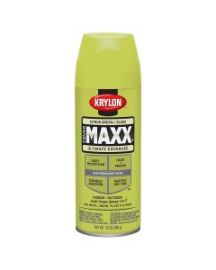 Krylon Covermaxx Paint+Primer; Gloss Citrus Green; 12 oz. Aerosol