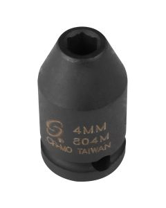 SOCKET IMPACT 4MM 1/4IN. DRIVE STD 6 POINT