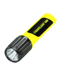 4AA Lux Div 1 with White LED and alkaline batteries.   Yellow, dim. 18 x 10.75 x 5, wt. 7.7 lbs.