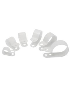 16 Piece 1/8" thru 1" I.D. Natural Nylon Clamps Assort