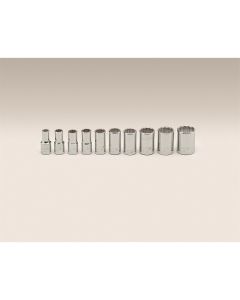 1/4"Dr 12Pt Std Skt Set 10Pc