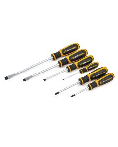 6 Pc. Phillips?/Slotted Dual Material Screwdriver Set