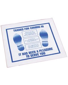 PLASTIC FLOOR MAT 500PK