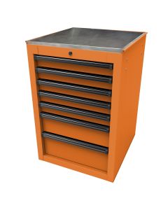 Homak Mfg. RS PRO 22 in. 7-Drawer Side Cabinet, Orange