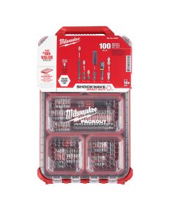 100 Pc. Shockwave PACKOUT Bit Set