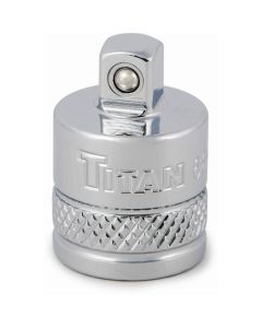 Chrome Adapter, 3/8" Female to 1/4" Male