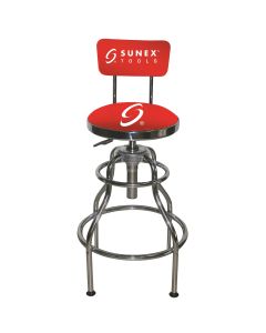 Sunex Hydraulic Shop Stool (Chrome)