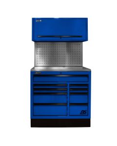 Homak Mfg. 41 in. Centralized Tool Storage(CTS) Set includes Roller Cabinet,Canopy,Support Beams,Bas