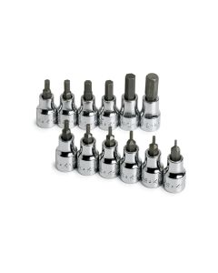 12 Piece 3/8" Drive SAE Hex Bit Socket Set