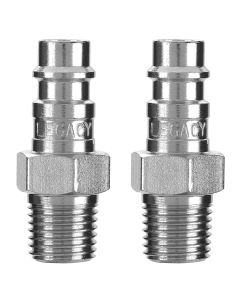 Flexzilla Pro High Flow Plug, 1/4" MNPT, 1/4" Body, 2-Pack